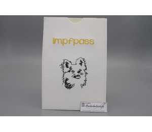 Stickdatei - Langhaar Chihuahua Silhouette